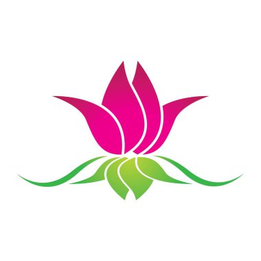 Güzellik lotusu logo resim çizimi tasarımı