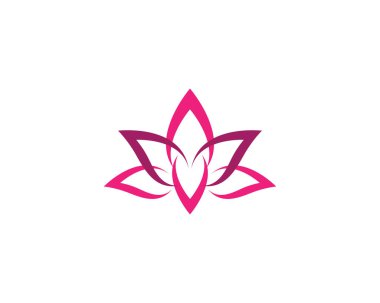 Güzellik Vektörü çiçek tasarımı logo şablonu simgesi