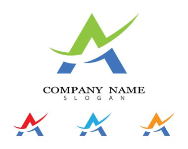 Bir harf logo vektör illüstrasyon tasarımı