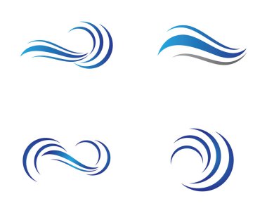 Su Dalgası logo vektör illüstrasyon tasarımı