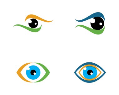 Marka Kimliği Kurumsal Göz Bakımı vektör logosu tasarımı