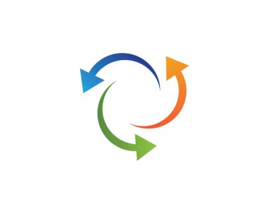 Ok vektör illüstrasyon simgesi Logo Şablonu tasarımı