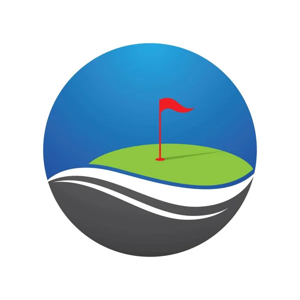 Golf Logo Vektör Illüstrasyonu — Stok Vektör