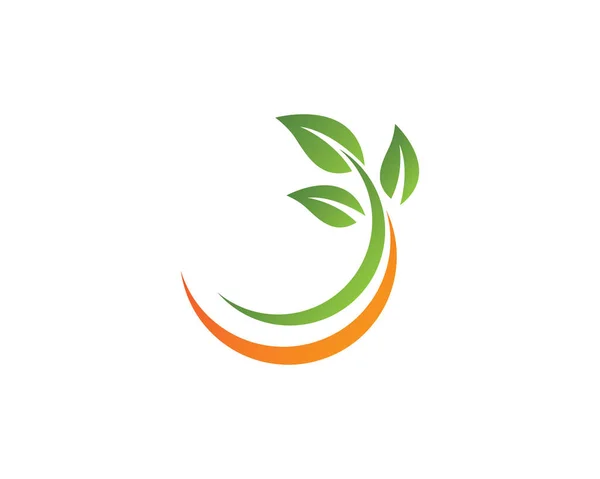 Logotipos Ecología Hoja Verde Naturaleza Elemento Vector Icono — Vector de stock