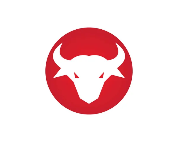 Modèle Logo Bull Icône Vectorielle Illustration Design — Image vectorielle