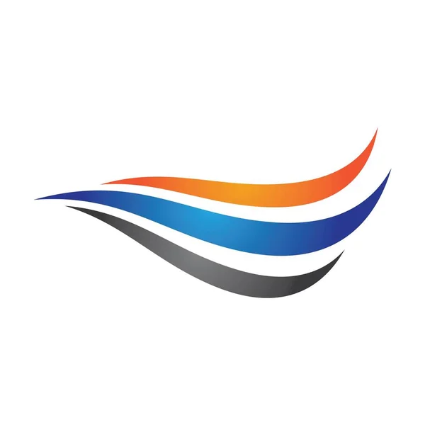 Acqua Onda Logo Immagini Illustrazione Design — Vettoriale Stock