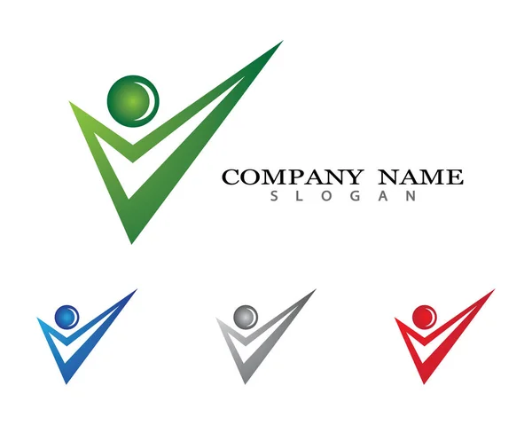 Gesundes Leben Logo Vorlage Vektor Symbol Illustration Design — Stockvektor