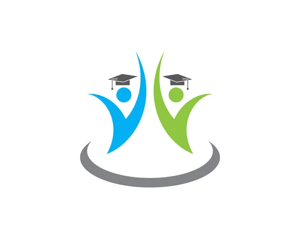 Desain Ilustrasi Ikon Templat Pendidikan Logo - Stok Vektor