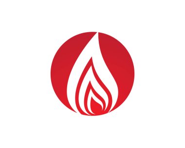 Alev Logosu şablon ikonu Yağ, gaz ve enerji logosu concepsi
