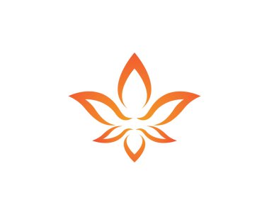 Güzellik Vektörü çiçek tasarımı logo şablonu simgesi