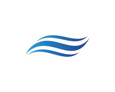 Su Dalgası logo vektör illüstrasyon tasarımı