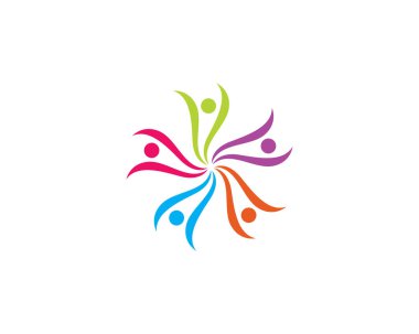 Evlat Edinme ve Toplum Bakımı Logo şablonu vektör simgesi