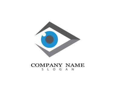 Göz logosu vektör resimleme tasarımı