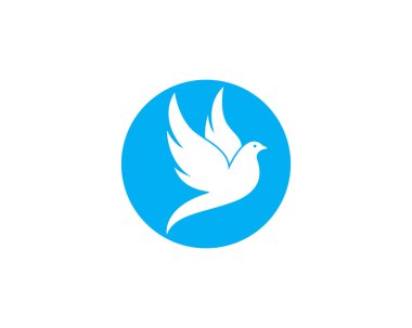 Dove Logo Şablonu vektör resimleme tasarımı