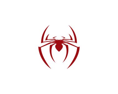 Örümcek logosu şablon vektör resimleme tasarımı