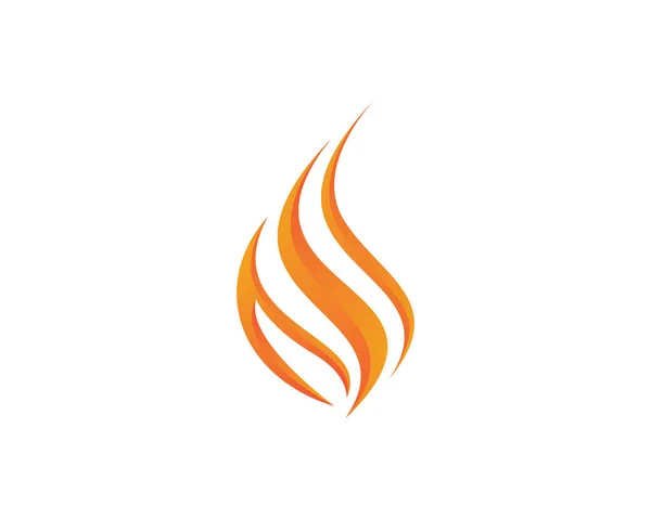 Ikona Wektora Wektora Ognia Logo Olej Gaz Logo Energii — Wektor stockowy