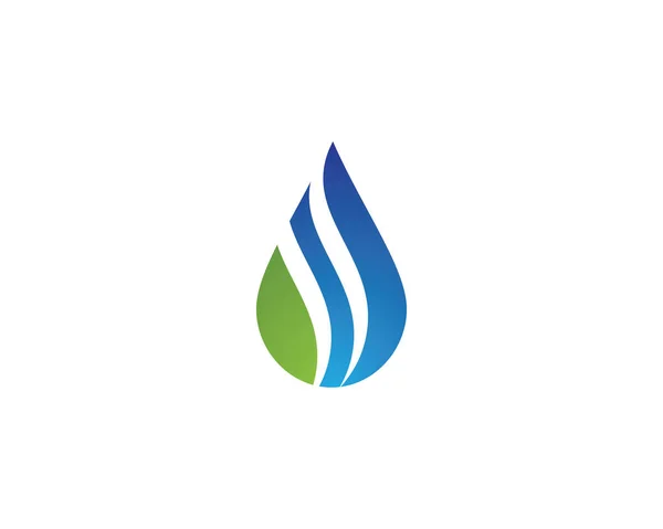 Agua Gota Logotipo Plantilla Vector Ilustración Diseño — Vector de stock