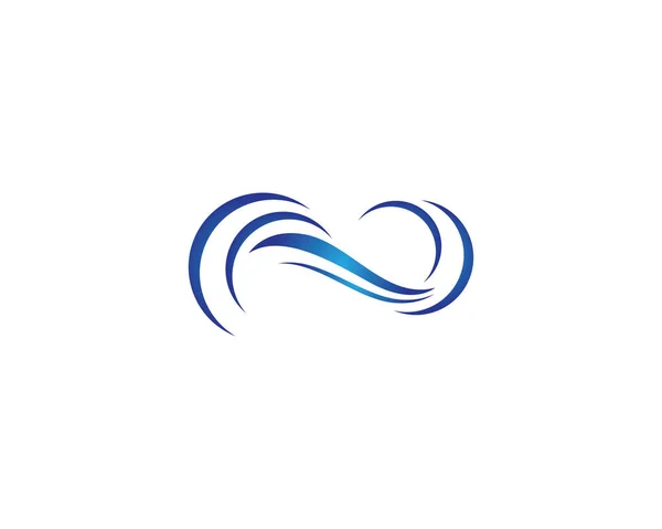 Image Logo Water Wave Illustration Design — Image vectorielle