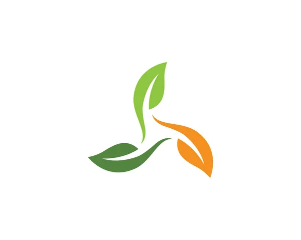 Logotipos Folha Verde Ecologia Elemento Natureza Vetor Ícone — Vetor de Stock