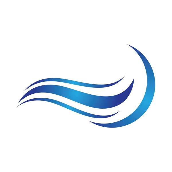 Дизайн Ілюстрації Зображень Логотипу Водної Хвилі — стоковий вектор