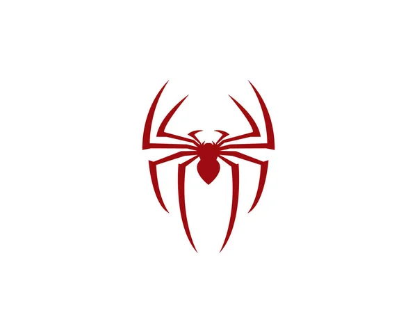 Spider Logo Plantilla Vector Icono Ilustración Diseño — Vector de stock