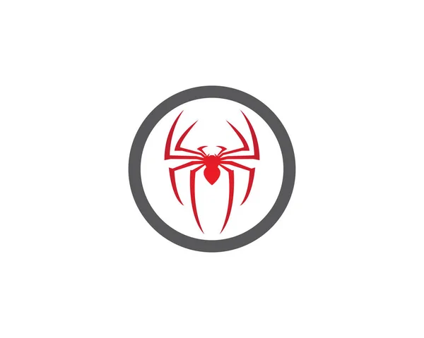 Spider Logo Template Vector Pictogram Illustratie Ontwerp — Stockvector
