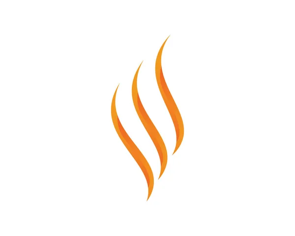 炎のロゴテンプレートのベクトルアイコン石油 エネルギーのロゴの凹部 — ストックベクタ