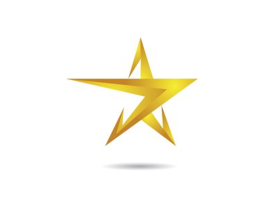 Yıldız Logosu Şablonu vektör illüstrasyon tasarımı