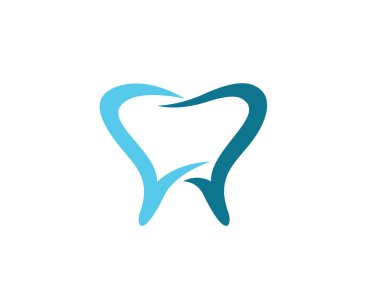 Diş logosu Şablon vektör çizim simgesi tasarımı