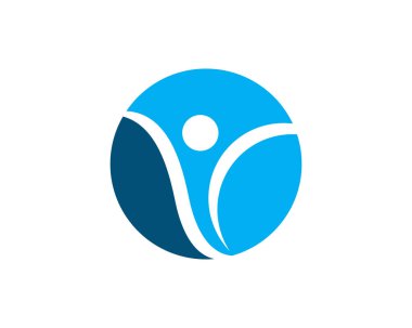 Sağlıklı Yaşam Logosu vektör ikonu çizimi tasarımı