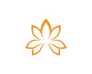 Güzellik Vektörü çiçek tasarımı logo şablonu simgesi