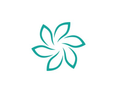 Güzellik Vektörü çiçek tasarımı logo şablonu simgesi