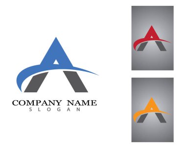 Bir harf logo vektör illüstrasyon tasarımı