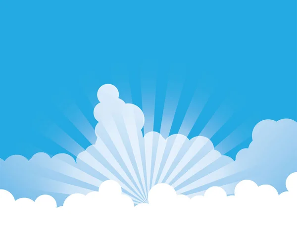 Cielo Azul Con Diseño Ilustración Icono Vector Nube — Archivo Imágenes Vectoriales