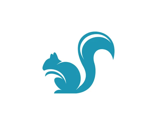 Esquilo Logotipo Modelo Vetor Ícone Ilustração Design —  Vetores de Stock