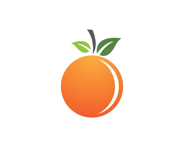 Logo Naranja Plantilla Vector Icono Ilustración Diseño — Archivo Imágenes Vectoriales