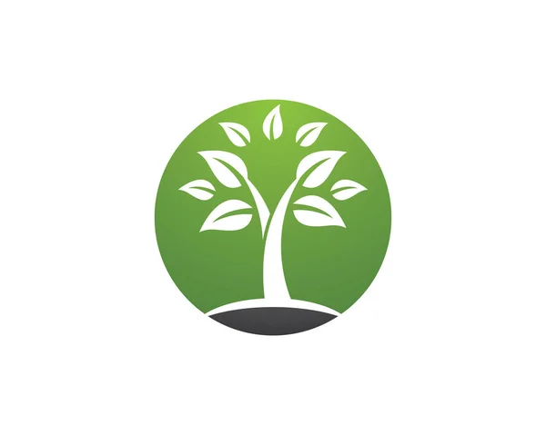 Σχεδιασμός Εικονογράφησης Εικονιδίου Φορέα Λογότυπου Δέντρου — Διανυσματικό Αρχείο