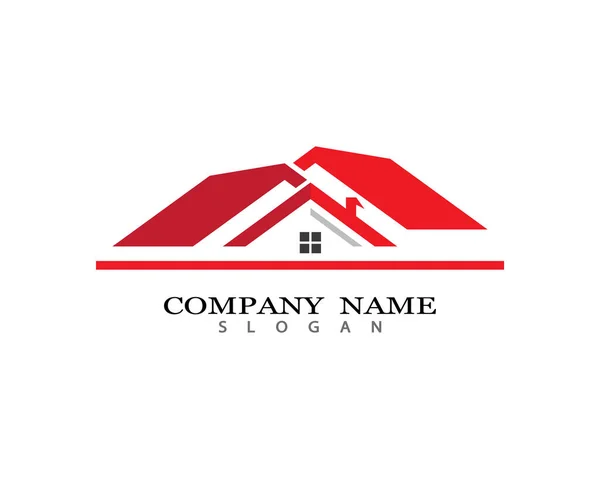 Property Logo Template Vector Icon Illustration Design — Stock Vector