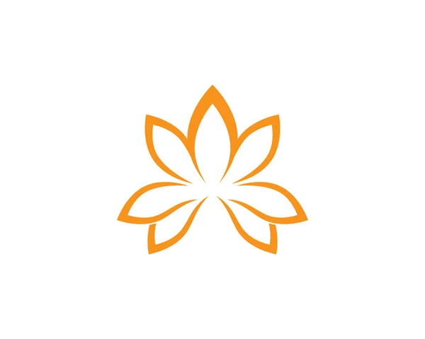Beleza Vetor Flores Design Logotipo Modelo Ícone —  Vetores de Stock
