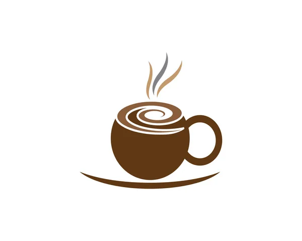 Taza Café Logo Plantilla Vector Icono Diseño — Vector de stock