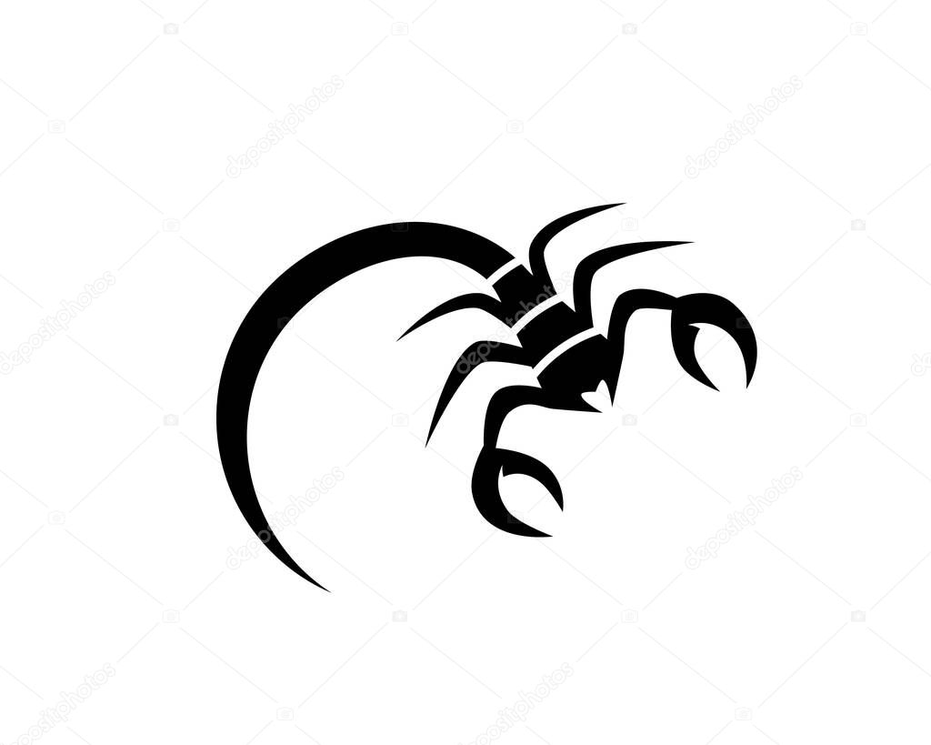 Scorpion Logo Template Vector illustration
