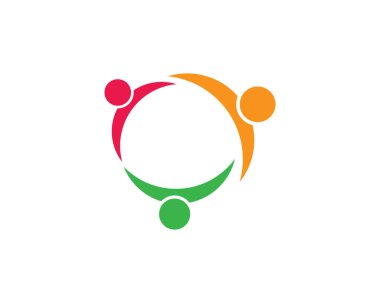 Evlat Edinme ve Toplum Bakımı Logo şablonu vektör simgesi