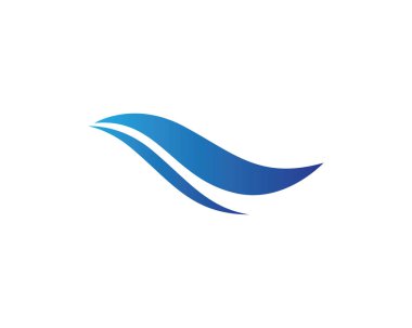 Su Dalgası logo vektör illüstrasyon tasarımı