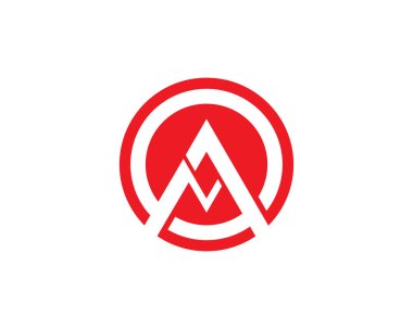 Bir harf logo vektör illüstrasyon tasarımı