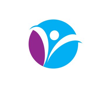 Sağlıklı Yaşam Logosu vektör ikonu çizimi tasarımı