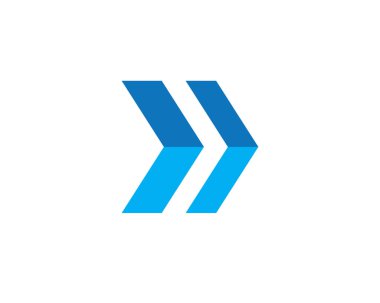 Ok vektör illüstrasyon simgesi Logo Şablonu tasarımı