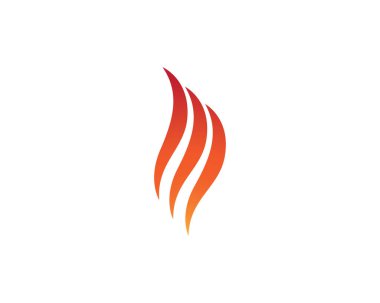 Alev Logosu Vektör Simgesi Yağ, gaz ve enerji logosu kavramını ateşle