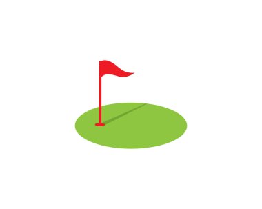 Golf Logo Şablonu vektör çizim simgesi tasarımı