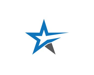 Yıldız Logosu Şablonu vektör illüstrasyon tasarımı