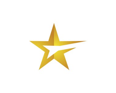 Yıldız Logosu Şablonu vektör illüstrasyon tasarımı